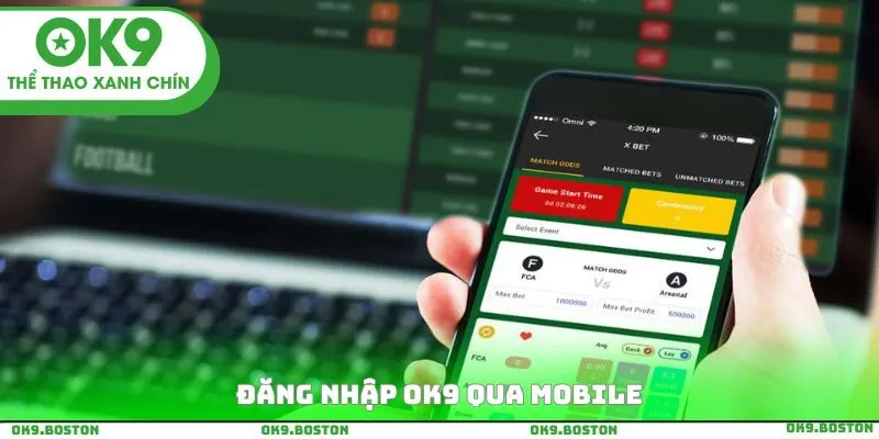 Đăng nhập OK9 qua Mobile